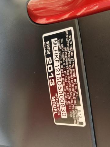 2013 HONDA PCX 150