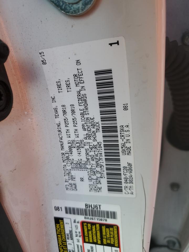 5TFUY5F17FX471845 2015 Toyota Tundra Double Cab Sr