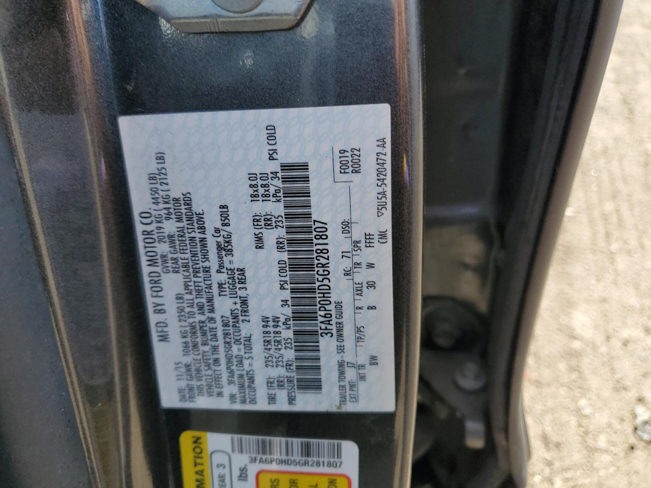 2016 Ford Fusion - Image 12