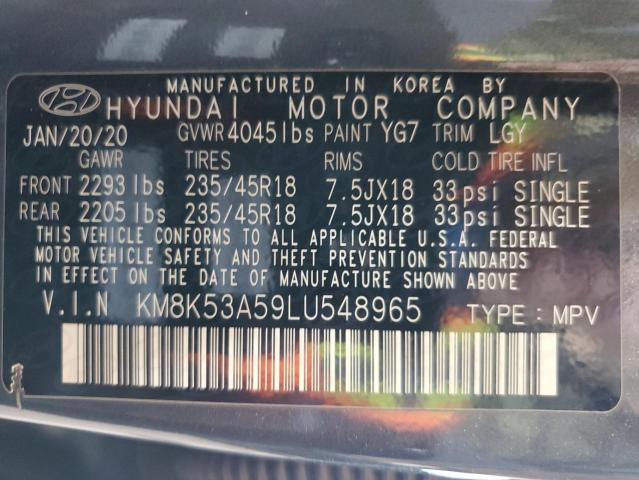 KM8K53A59LU548965 Hyundai Kona ULTIM 12