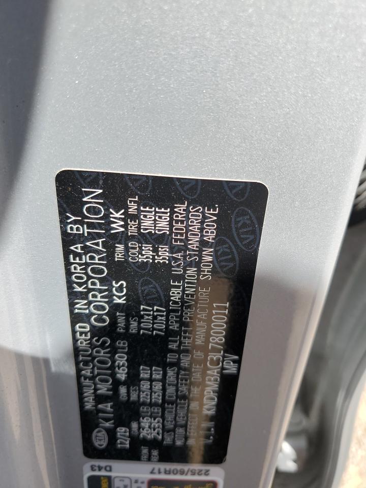 2020 Kia Sportage Lx VIN: KNDPM3AC3L7800011 Lot: 68315604