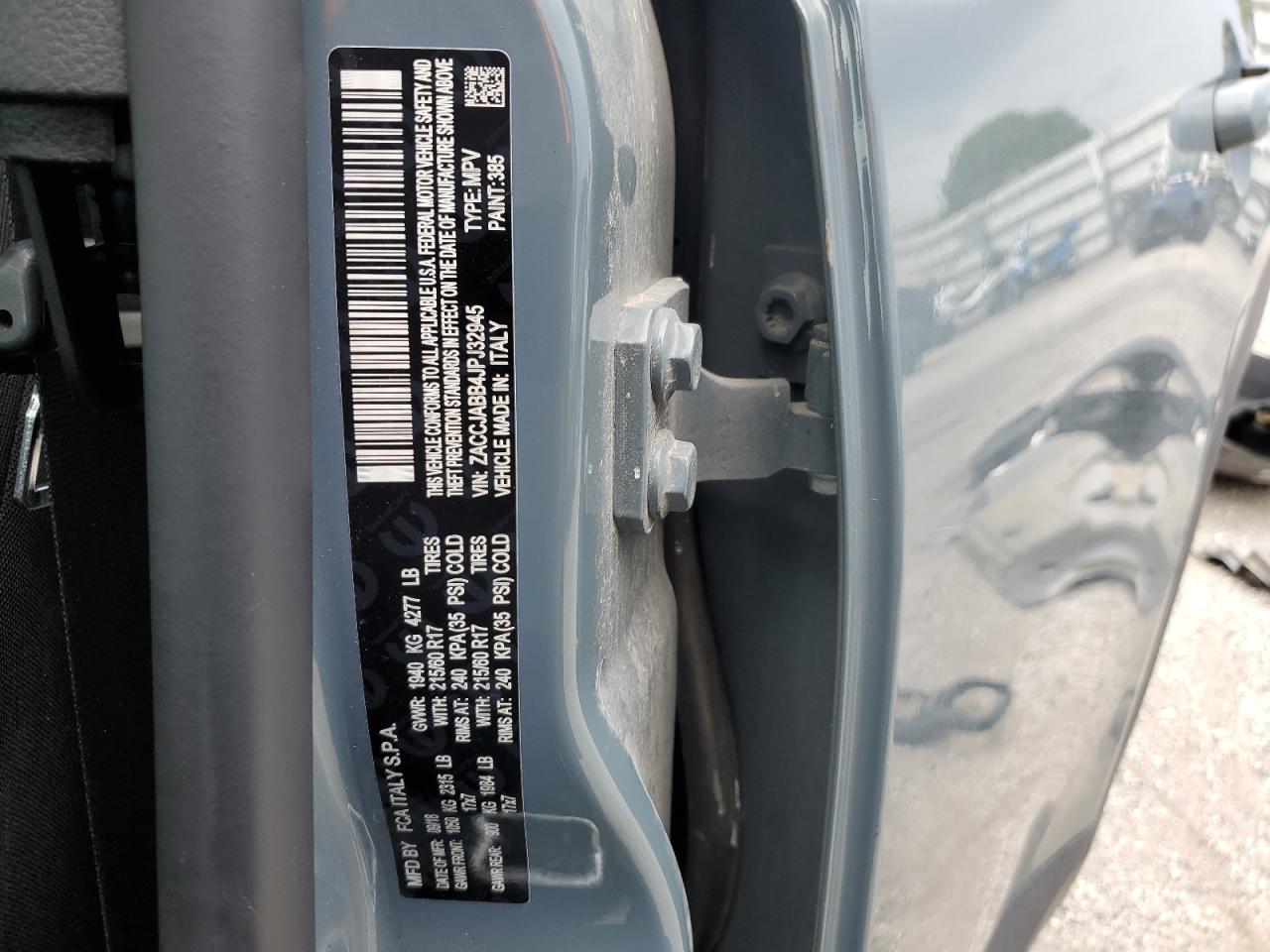 ZACCJABB4JPJ32945 2018 Jeep Renegade Latitude