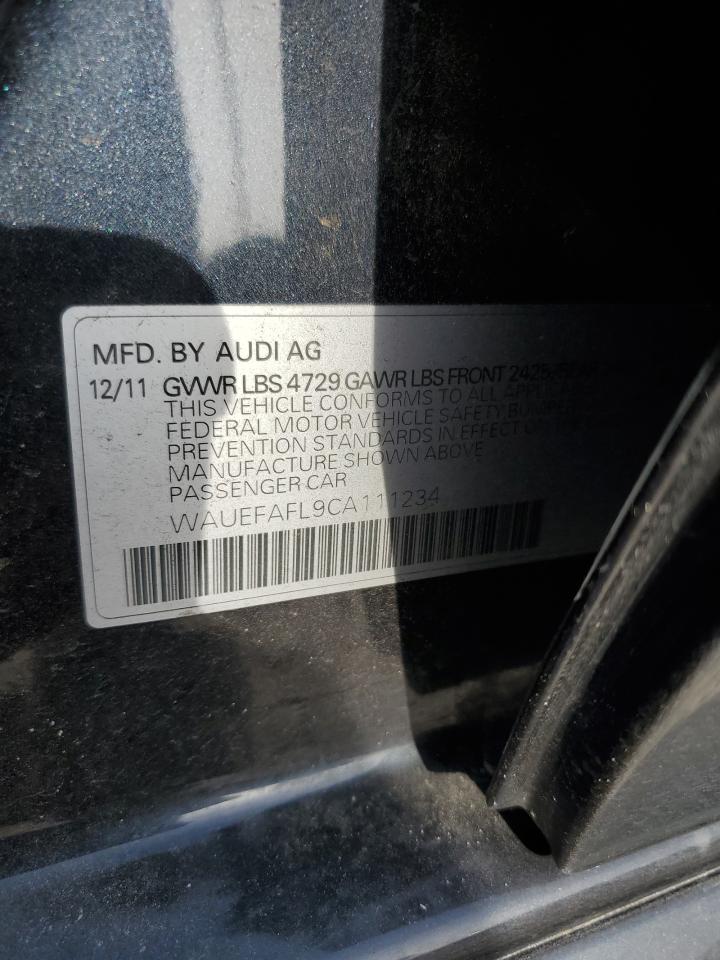 2012 Audi A4 Premium Plus VIN: WAUEFAFL9CA111234 Lot: 64805804