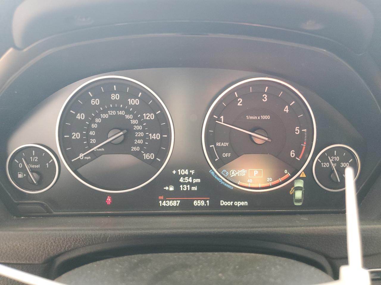 2014 BMW 328 D xDrive VIN: WBA3D5C59EKX95628 Lot: 68926894