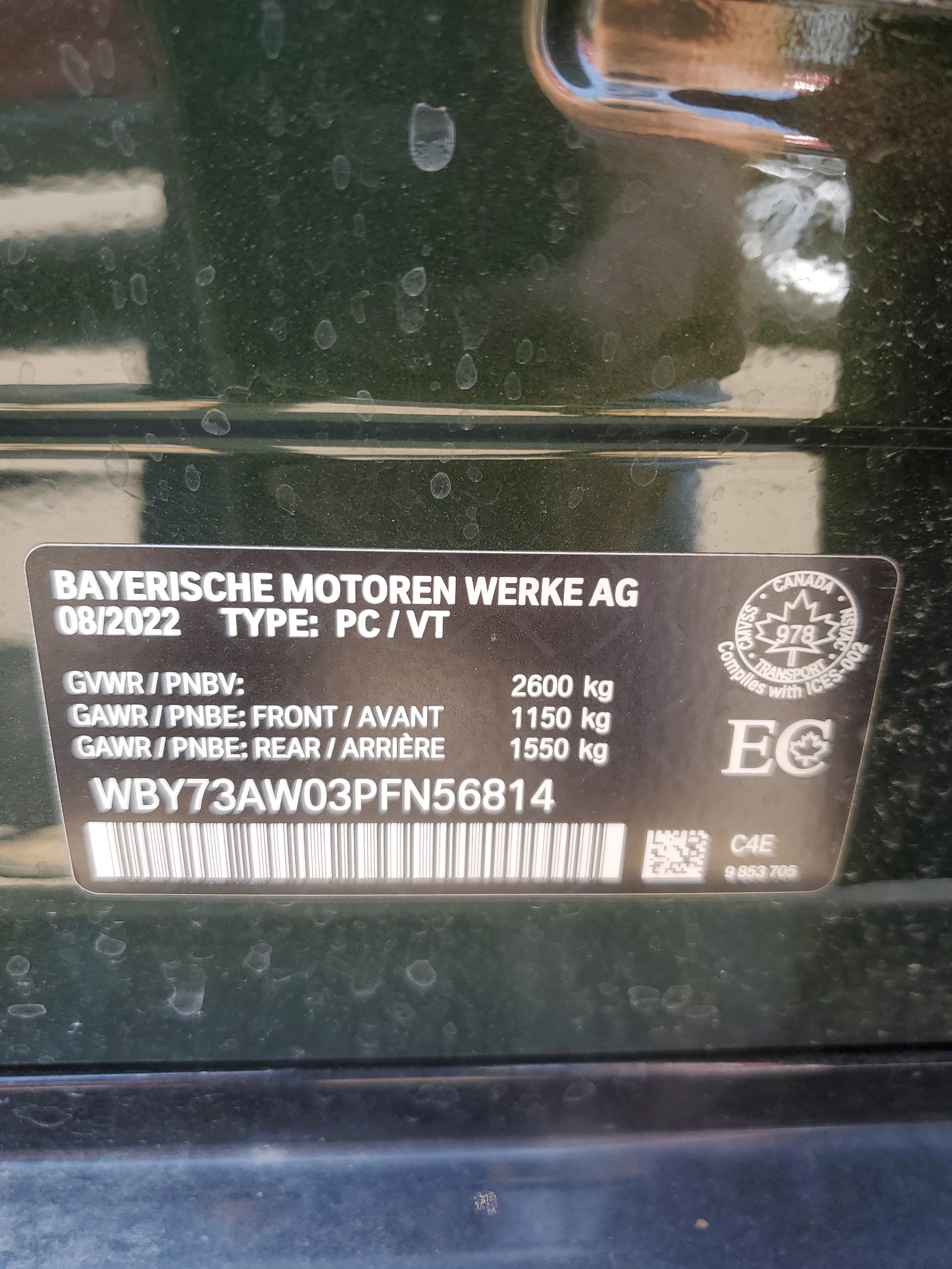 WBY73AW03PFN56814 2023 BMW I4 Edrive 40