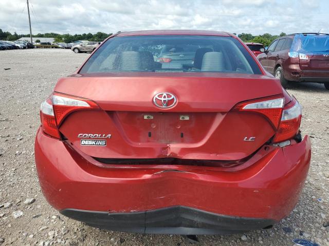 Sedans TOYOTA COROLLA 2016 Red