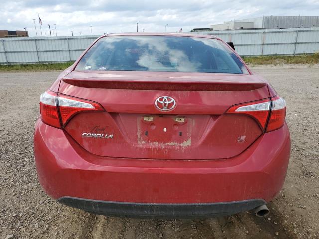  TOYOTA COROLLA 2016 Czerwony