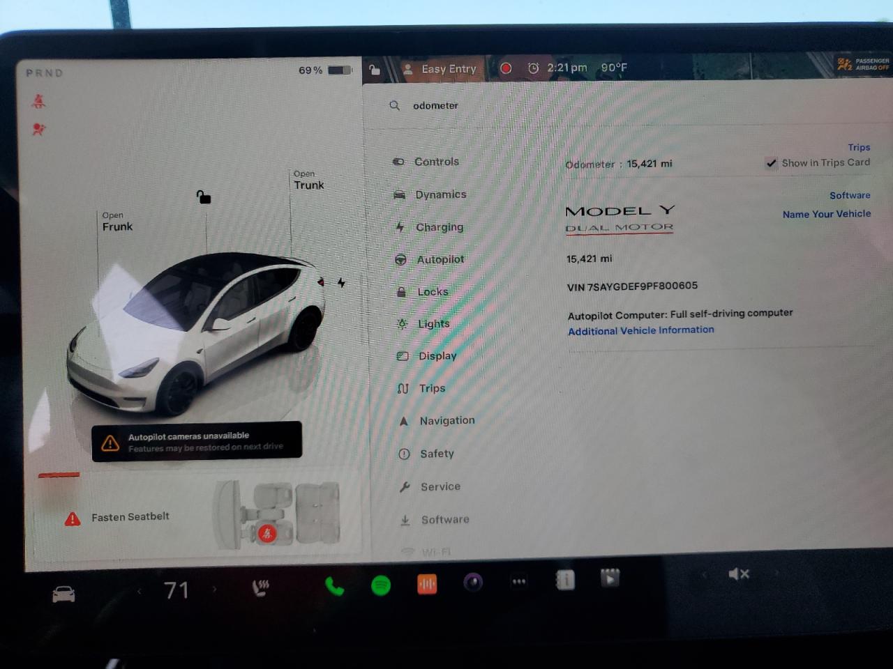 7SAYGDEF9PF800605 2023 Tesla Model Y