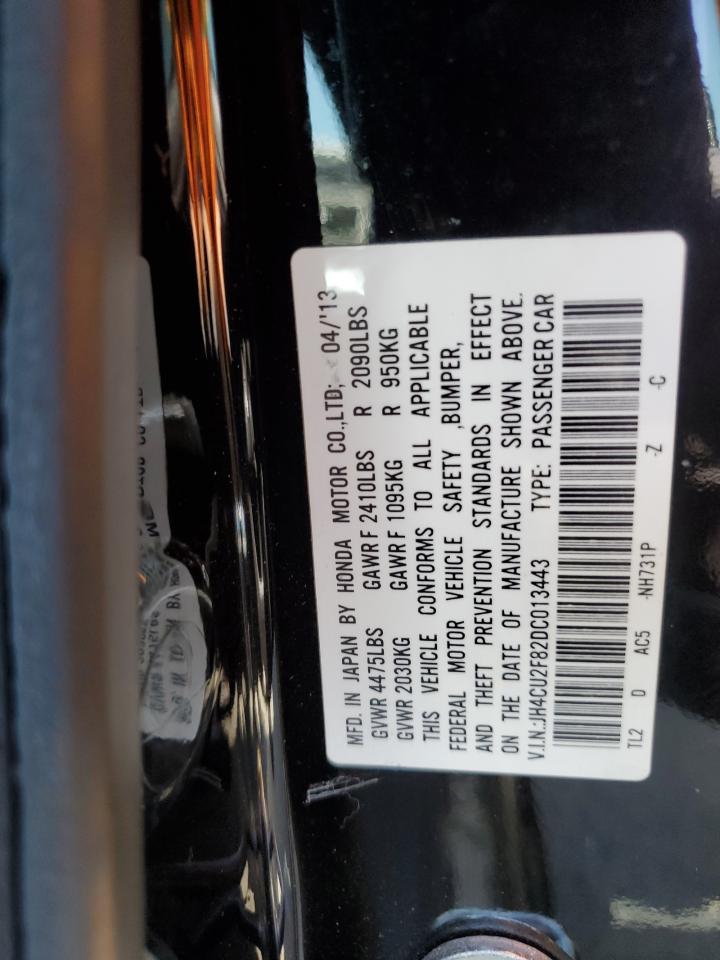 JH4CU2F82DC013443 2013 Acura Tsx Se