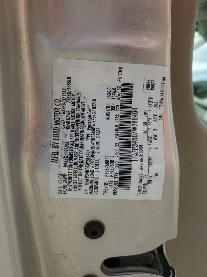 1FAFP34N07W288404 2007 Ford Focus Zx4