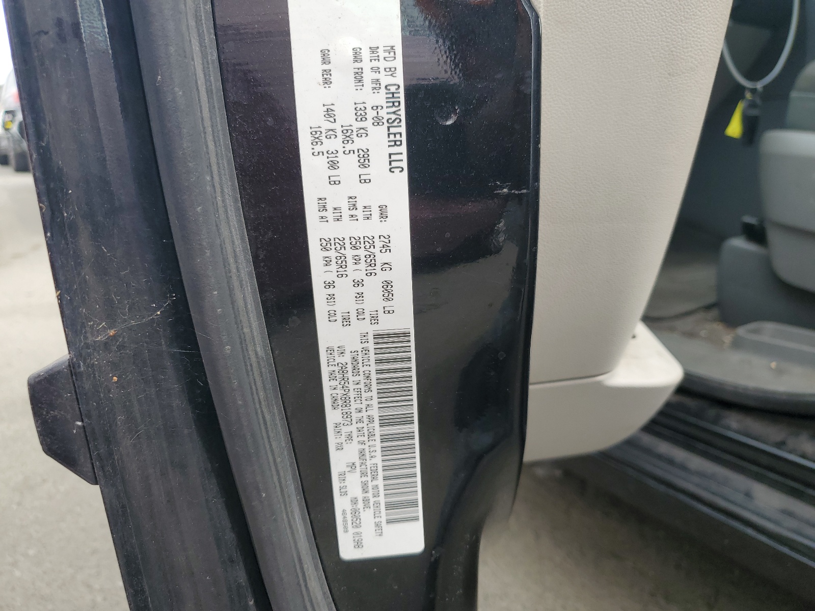 2A8HR54PX8R818973 2008 Chrysler Town & Country Touring