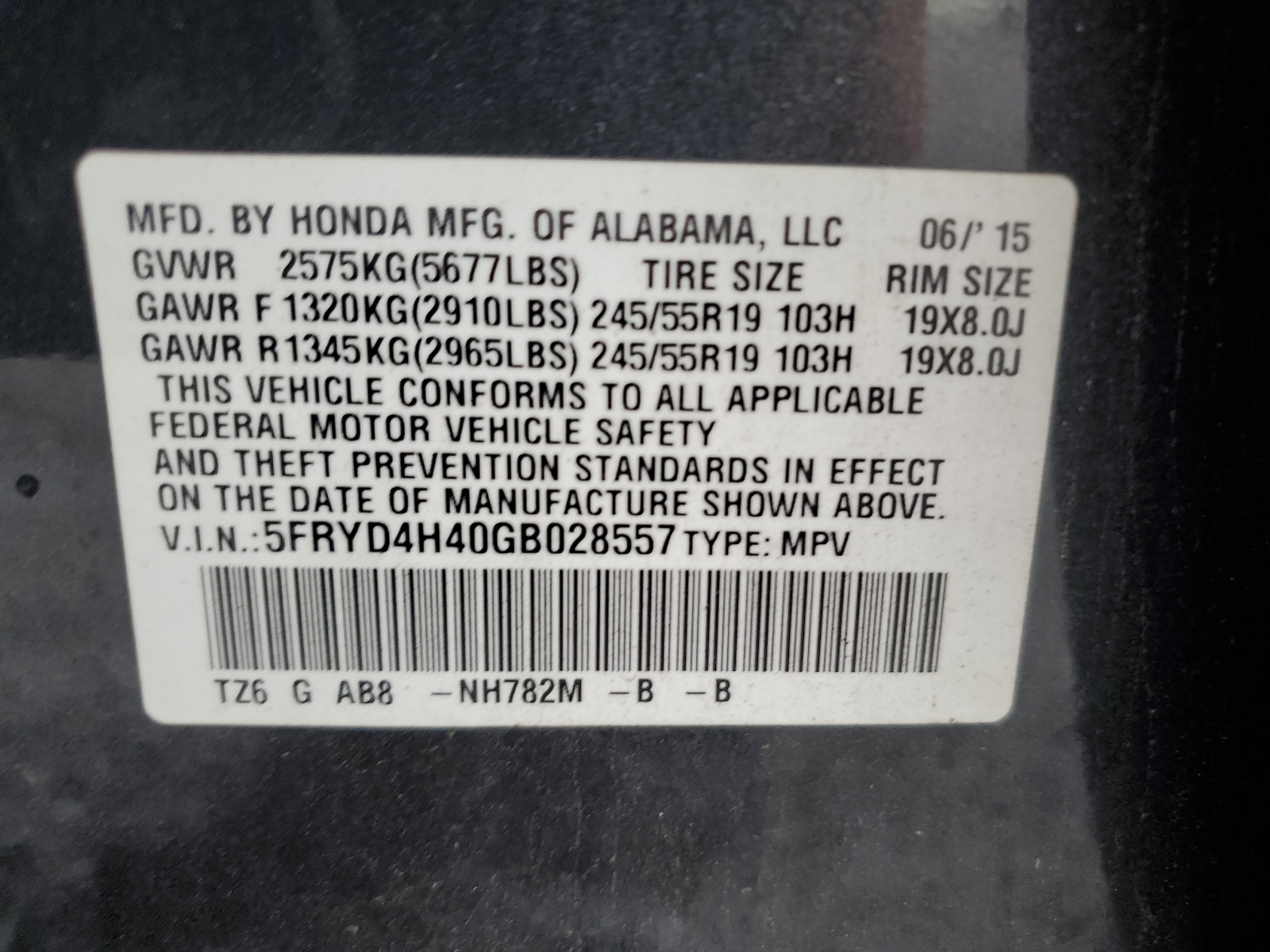 5FRYD4H40GB028557 2016 Acura Mdx Technology