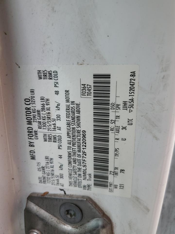 NM0LS7F72F1220969 2015 Ford Transit Connect Xlt