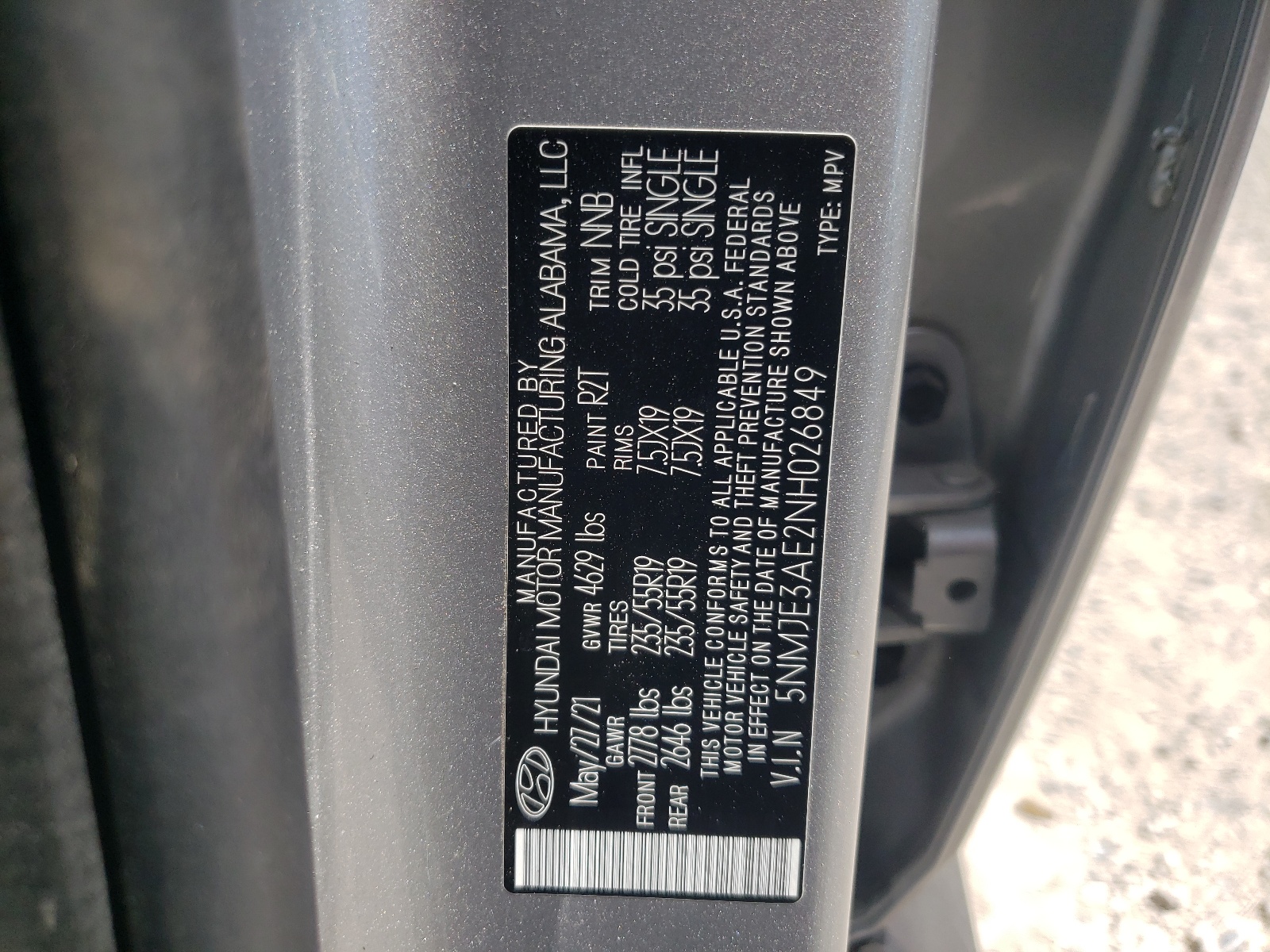 5NMJE3AE2NH026849 2022 Hyundai Tucson Limited