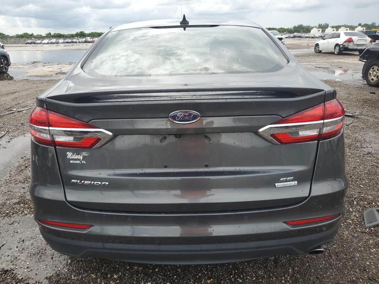 2019 Ford Fusion Se VIN: 3FA6P0HD3KR127718 Lot: 66316904