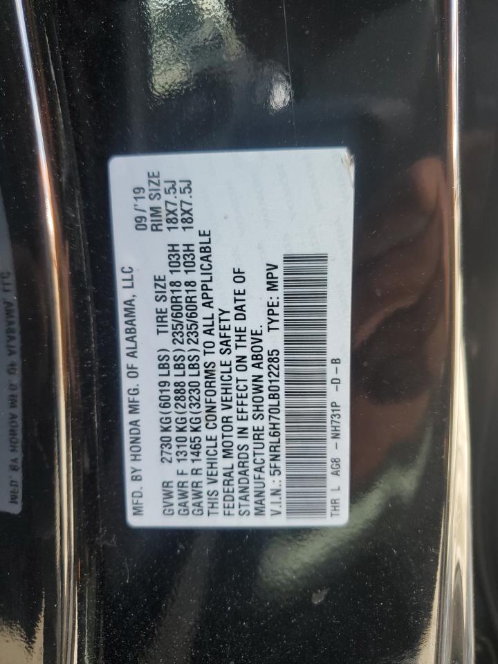 5FNRL6H70LB012285 2020 HONDA ODYSSEY - Image 14