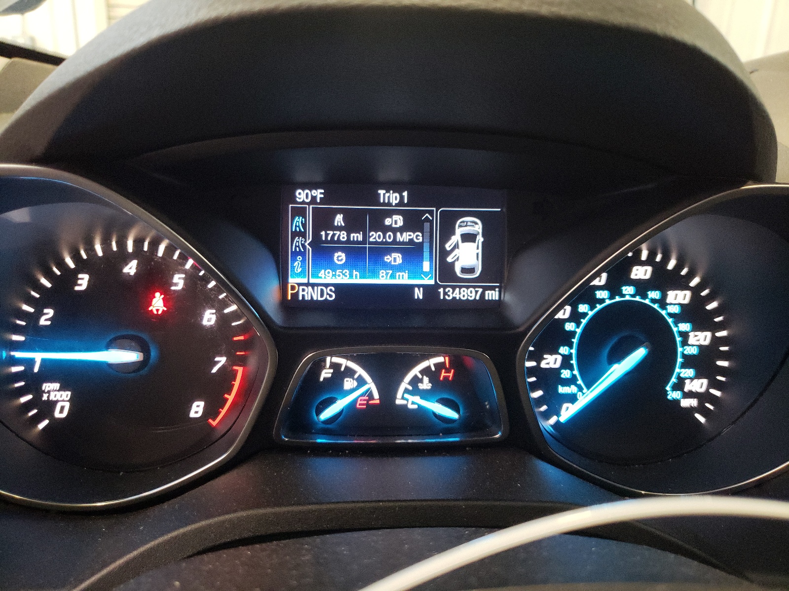 1FMCU9J94EUA38796 2014 Ford Escape Titanium