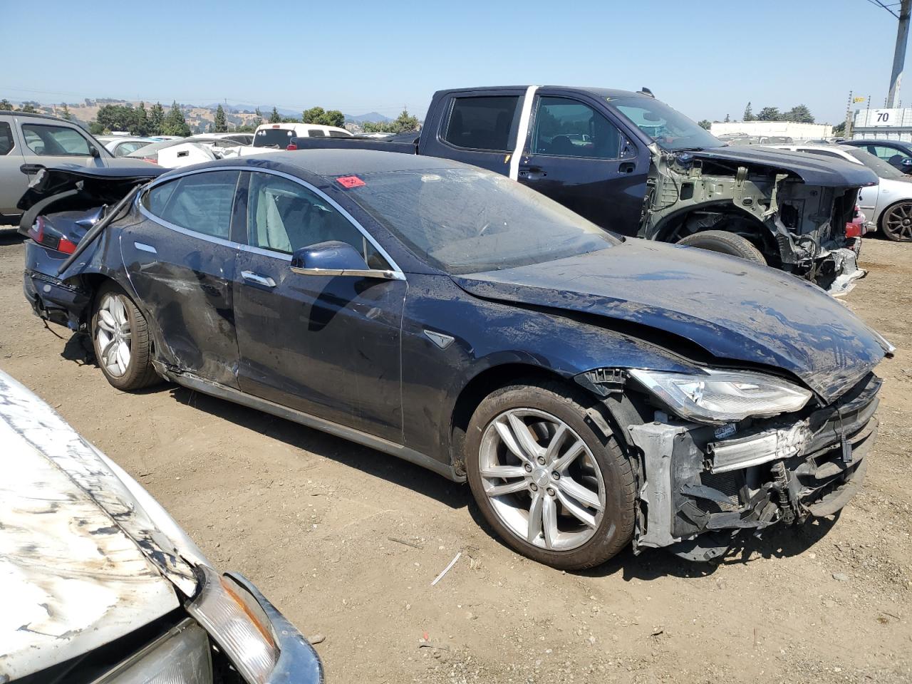 VIN 5YJSA1H12EFP61596 2014 TESLA MODEL S no.4