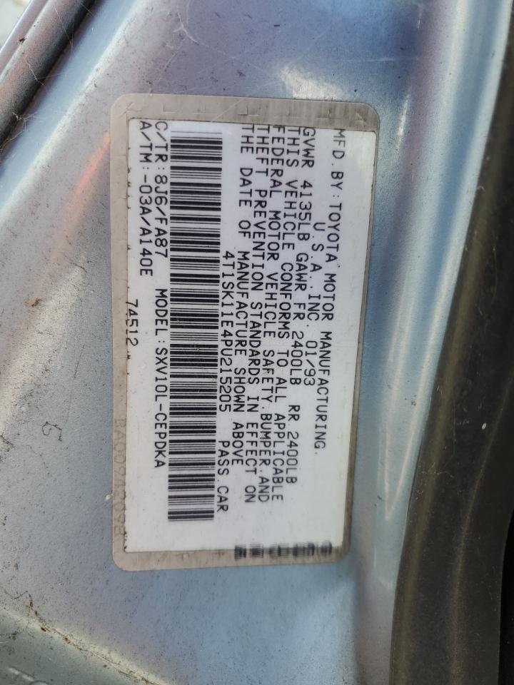 4T1SK11E4PU215205 1993 Toyota Camry Dx