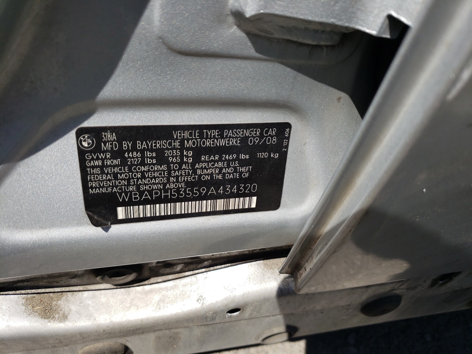 WBAPH53559A434320 2009 BMW 328 I Sulev