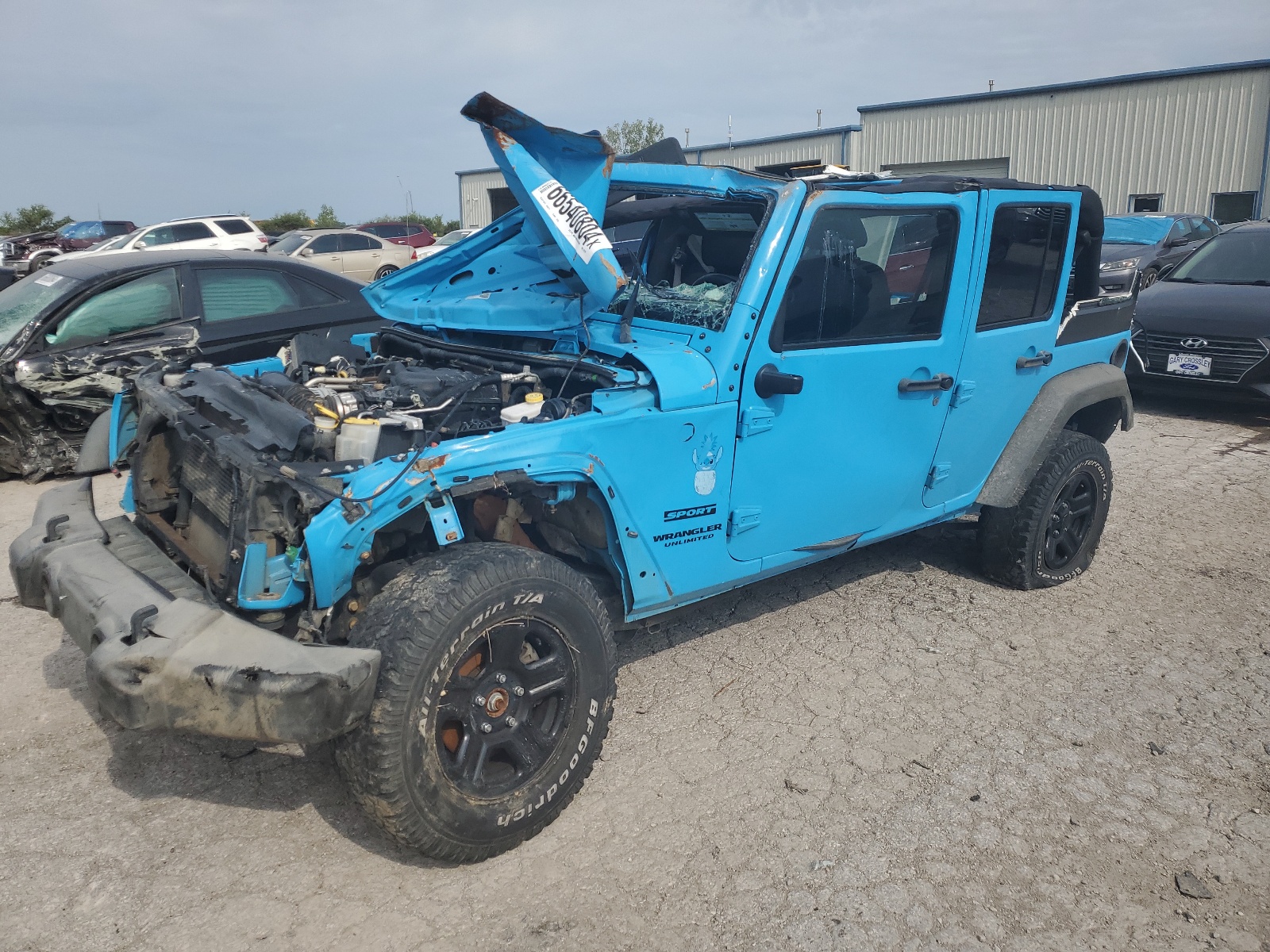 2017 Jeep Wrangler Unlimited Sport vin: 1C4BJWDG1HL616767