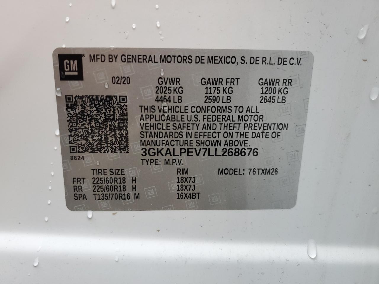 3GKALPEV7LL268676 GMC Terrain SL 12