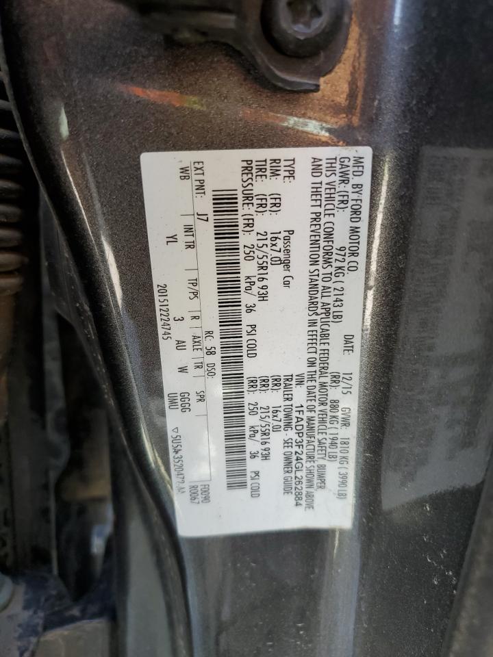 1FADP3F24GL262884 2016 Ford Focus Se