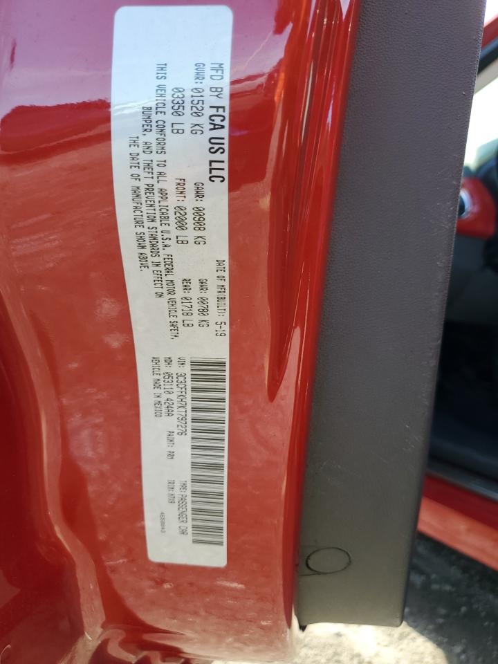 2019 Fiat 500 Pop VIN: 3C3CFFKH7KT797276 Lot: 68981764