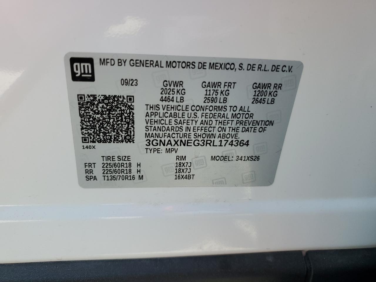 3GNAXNEG3RL174364 2024 CHEVROLET EQUINOX - Image 15