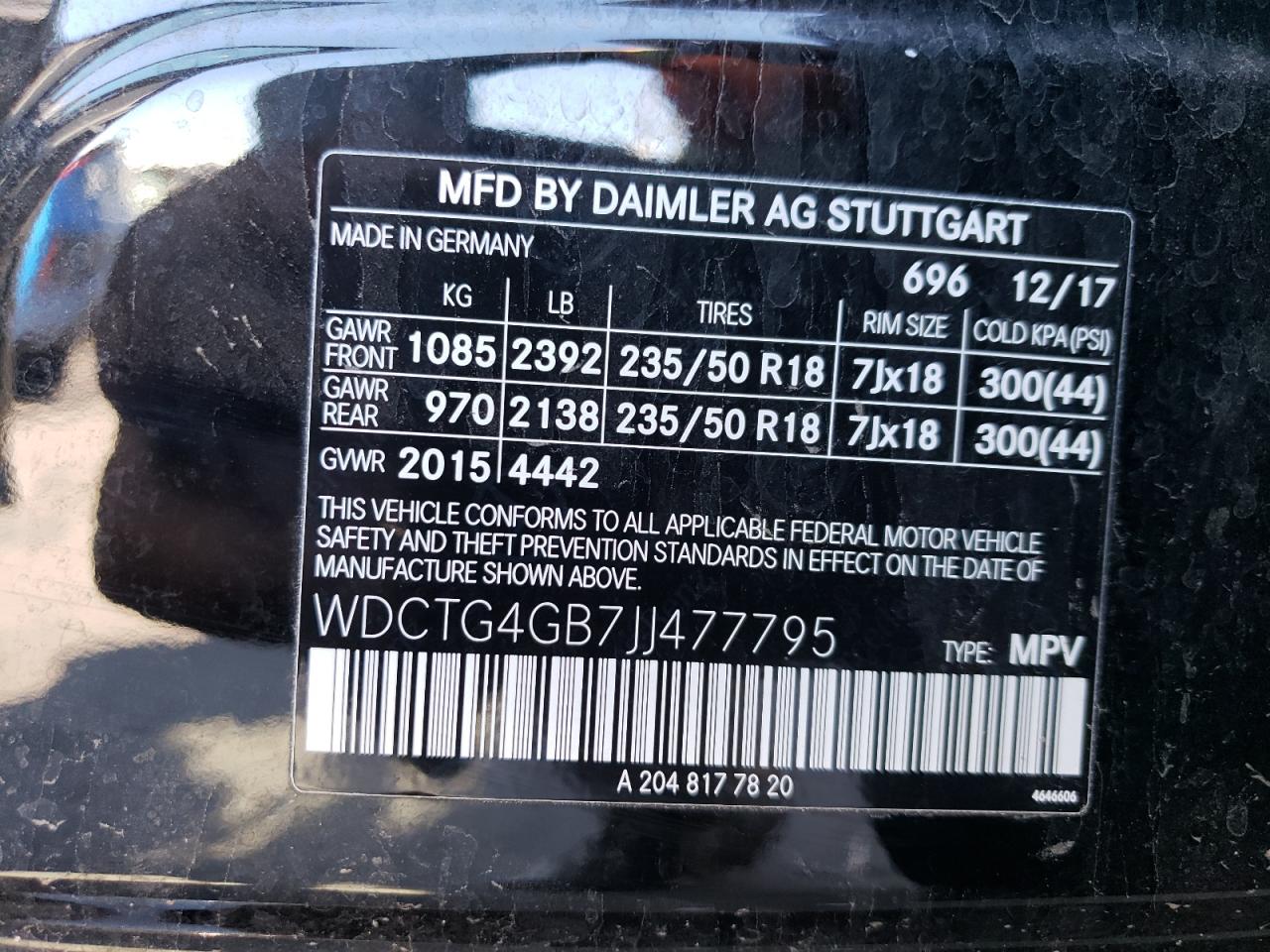 WDCTG4GB7JJ477795 2018 MERCEDES-BENZ GLA CLASS - Image 14