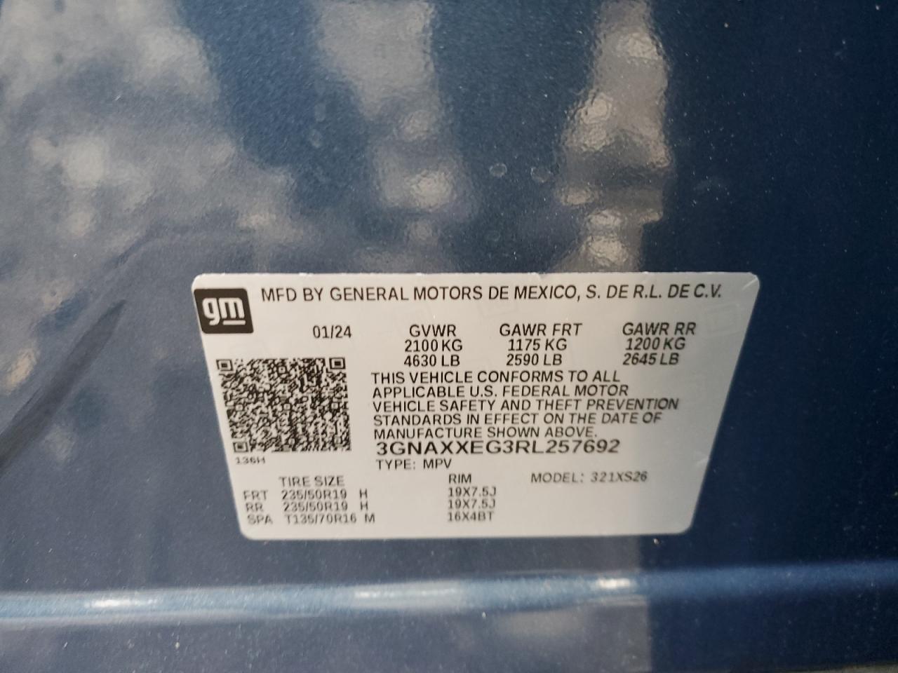 3GNAXXEG3RL257692 2024 CHEVROLET EQUINOX - Image 13