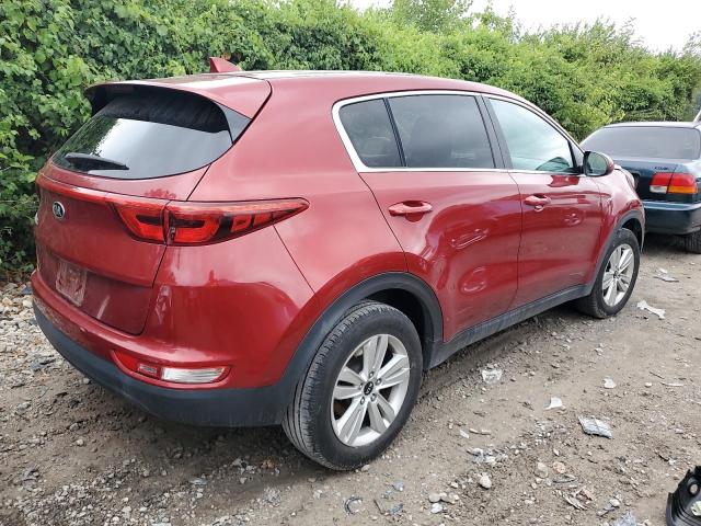  KIA SPORTAGE 2017 Czerwony