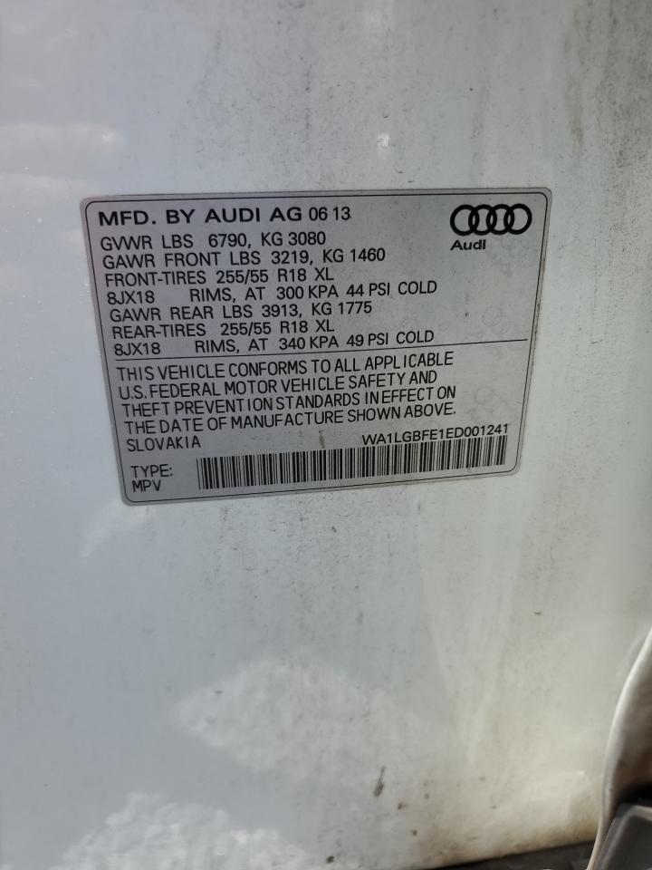 WA1LGBFE1ED001241 2014 Audi Q7 Premium Plus