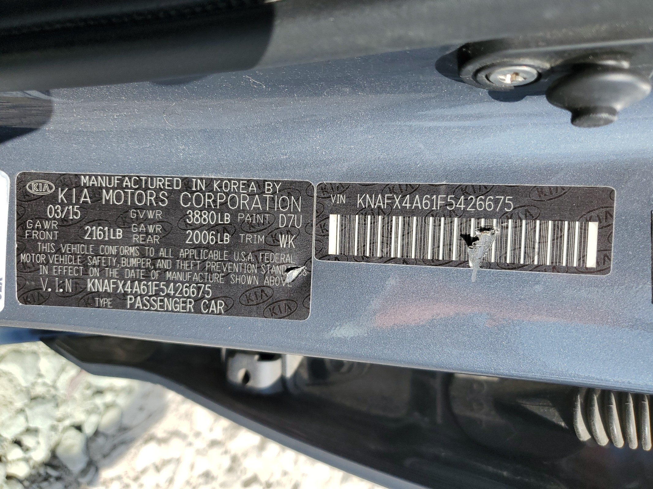 KNAFX4A61F5426675 2015 Kia Forte Lx