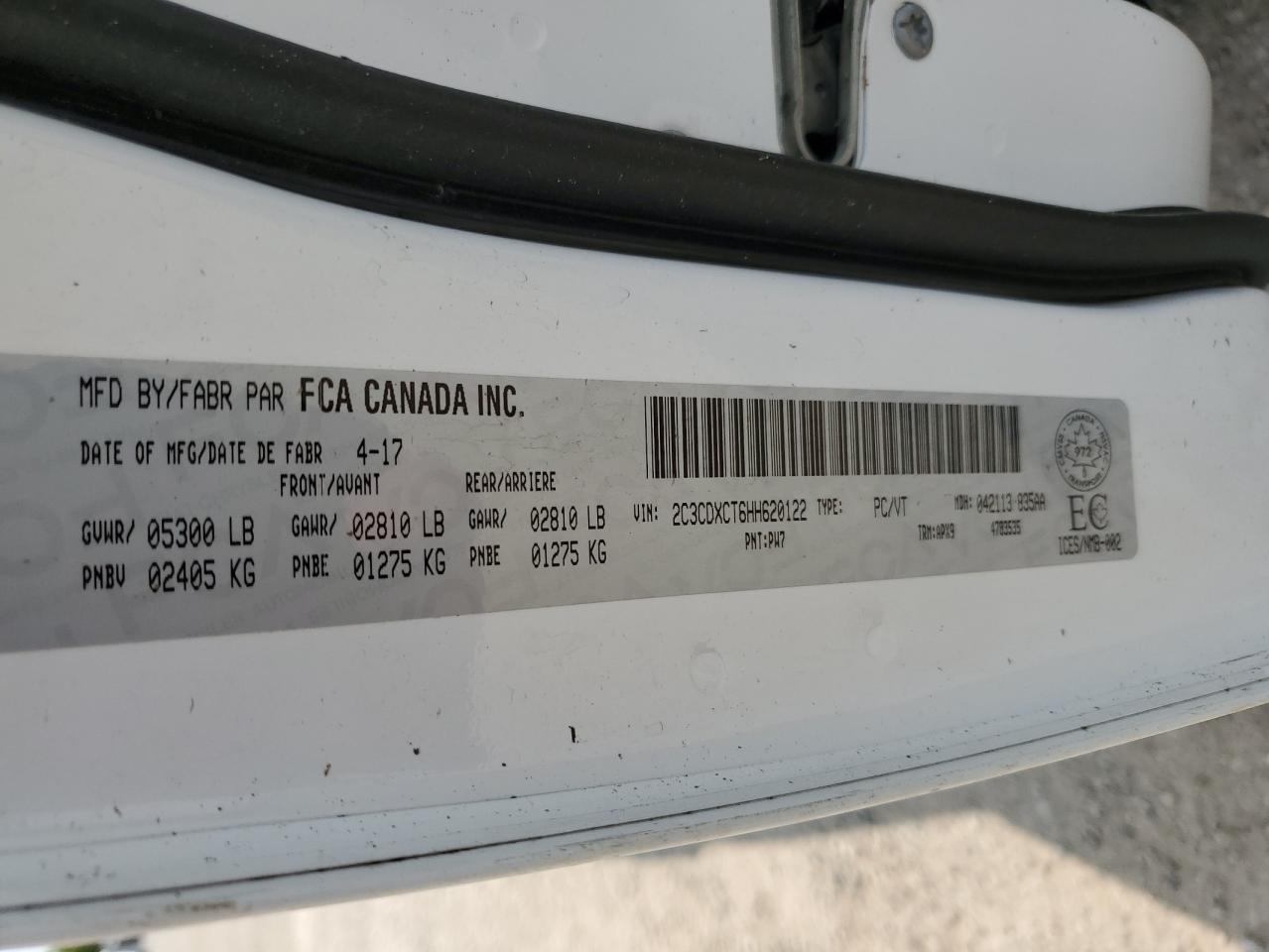 2017 Dodge Charger R/T VIN: 2C3CDXCT6HH620122 Lot: 67344914