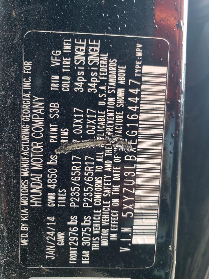 2014 Hyundai Santa Fe Sport VIN: 5XYZU3LBXEG164447 Lot: 66587834