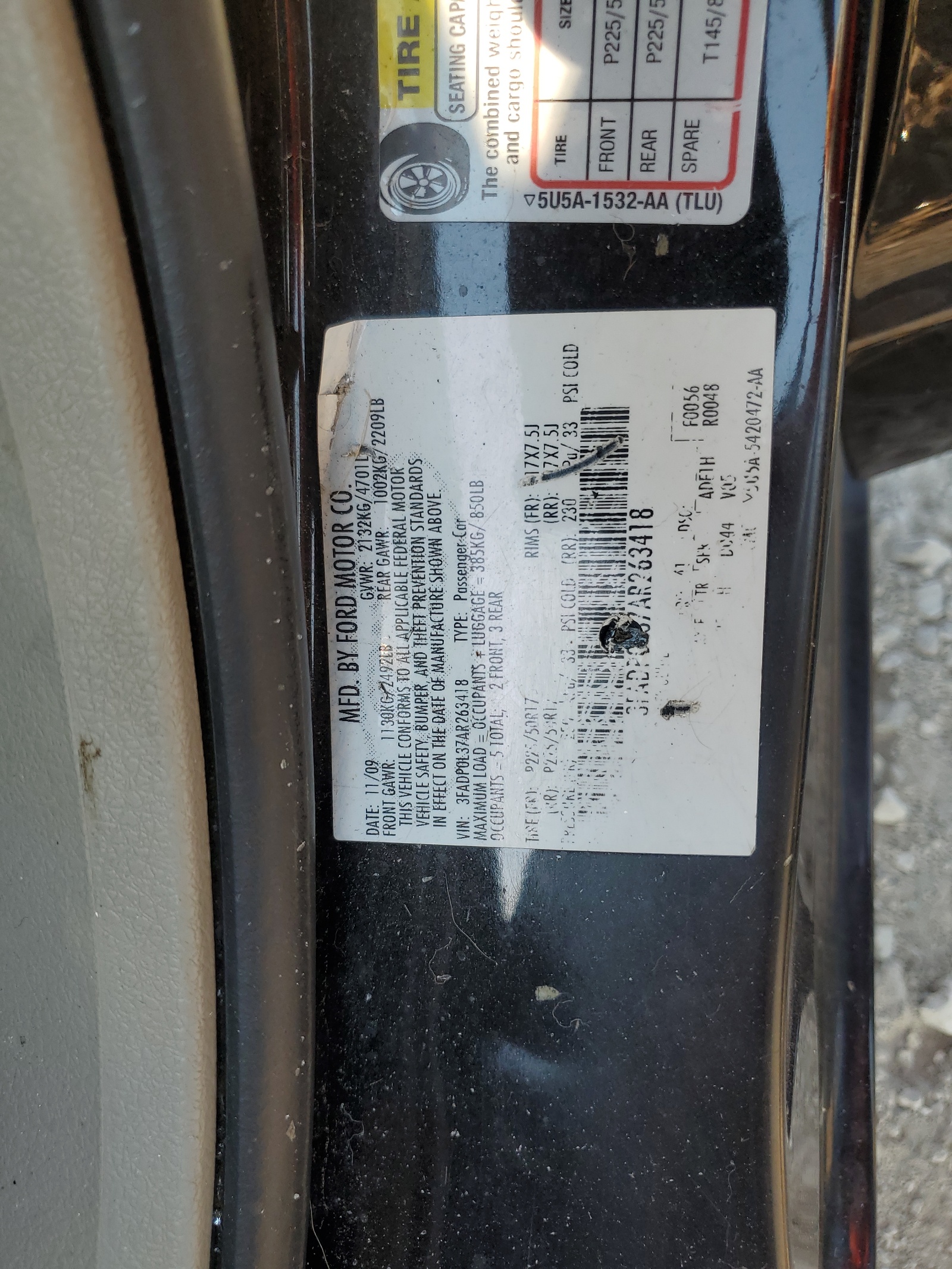 3FADP0L37AR263418 2010 Ford Fusion Hybrid