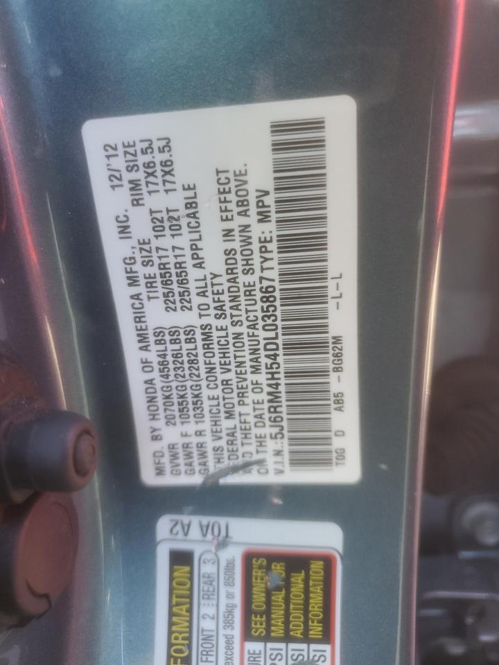 2013 Honda Cr-V Ex VIN: 5J6RM4H54DL035867 Lot: 67971024