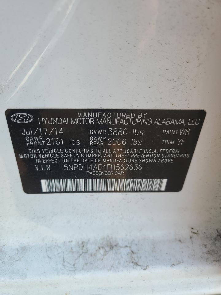 5NPDH4AE4FH562636 2015 Hyundai Elantra Se