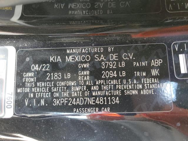 3KPF24AD7NE481134 Kia Forte FE 13