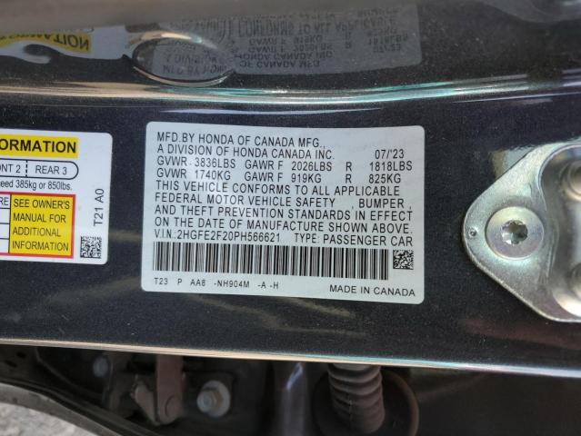 2HGFE2F20PH566621 Honda Civic LX 13