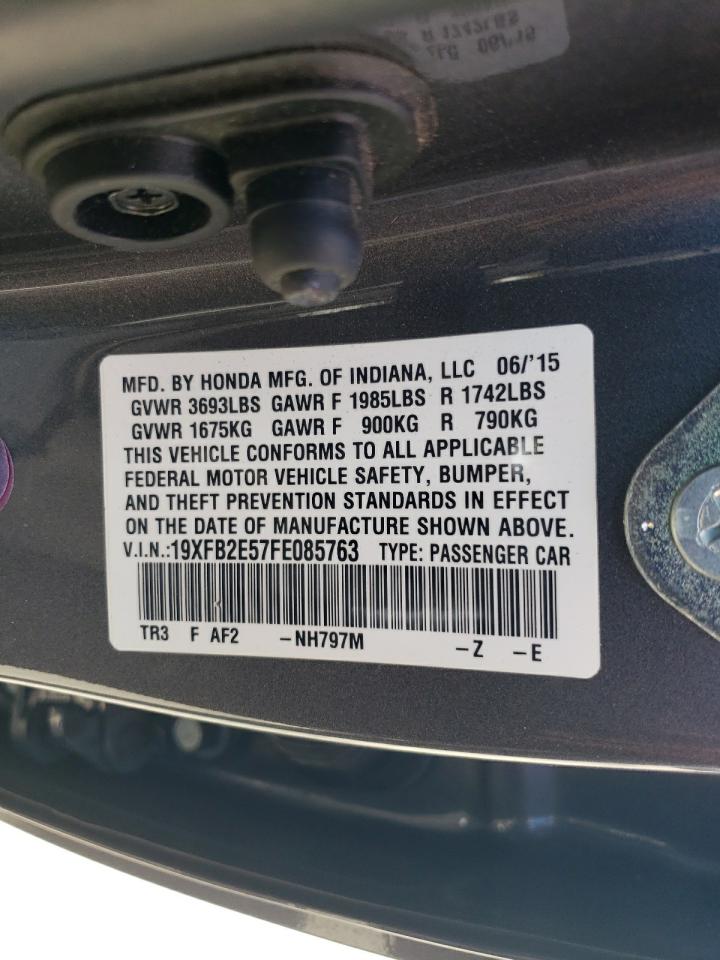 19XFB2E57FE085763 2015 Honda Civic Lx
