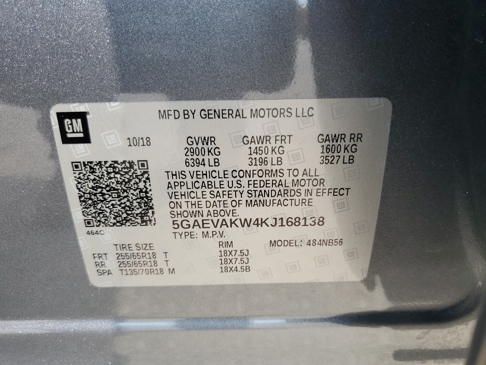 5GAEVAKW4KJ168138 2019 Buick Enclave Essence