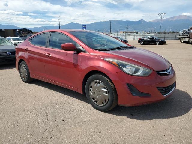  HYUNDAI ELANTRA 2016 Czerwony