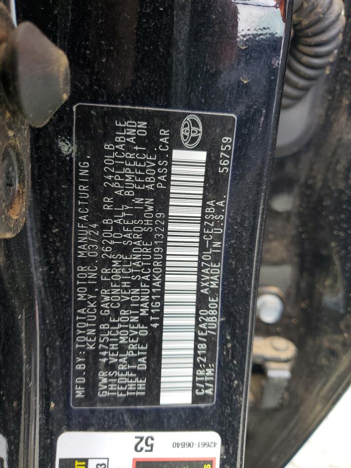 4T1G11AK0RU913229 2024 TOYOTA CAMRY - Image 13