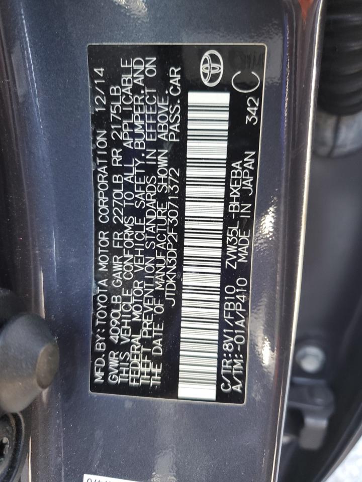 JTDKN3DP2F3071372 2015 Toyota Prius Plug-In