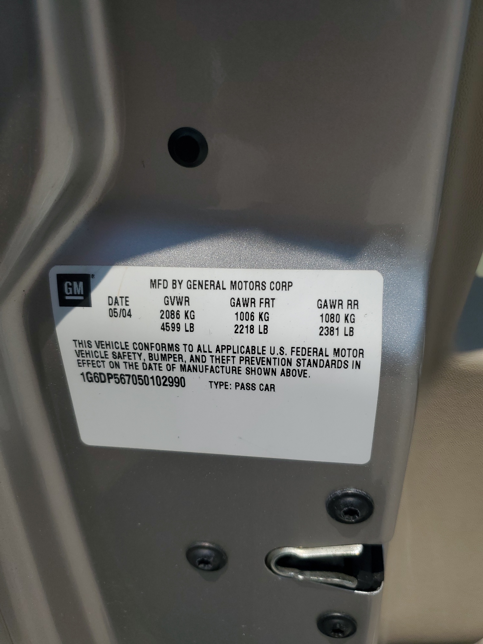 1G6DP567050102990 2005 Cadillac Cts Hi Feature V6