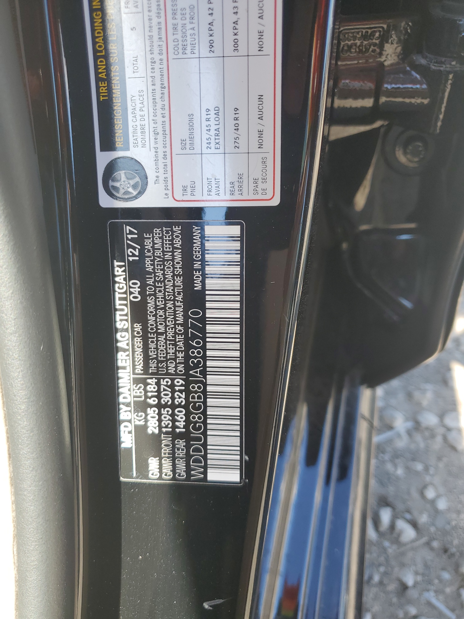 WDDUG8GB8JA386770 2018 Mercedes-Benz S 560 4Matic