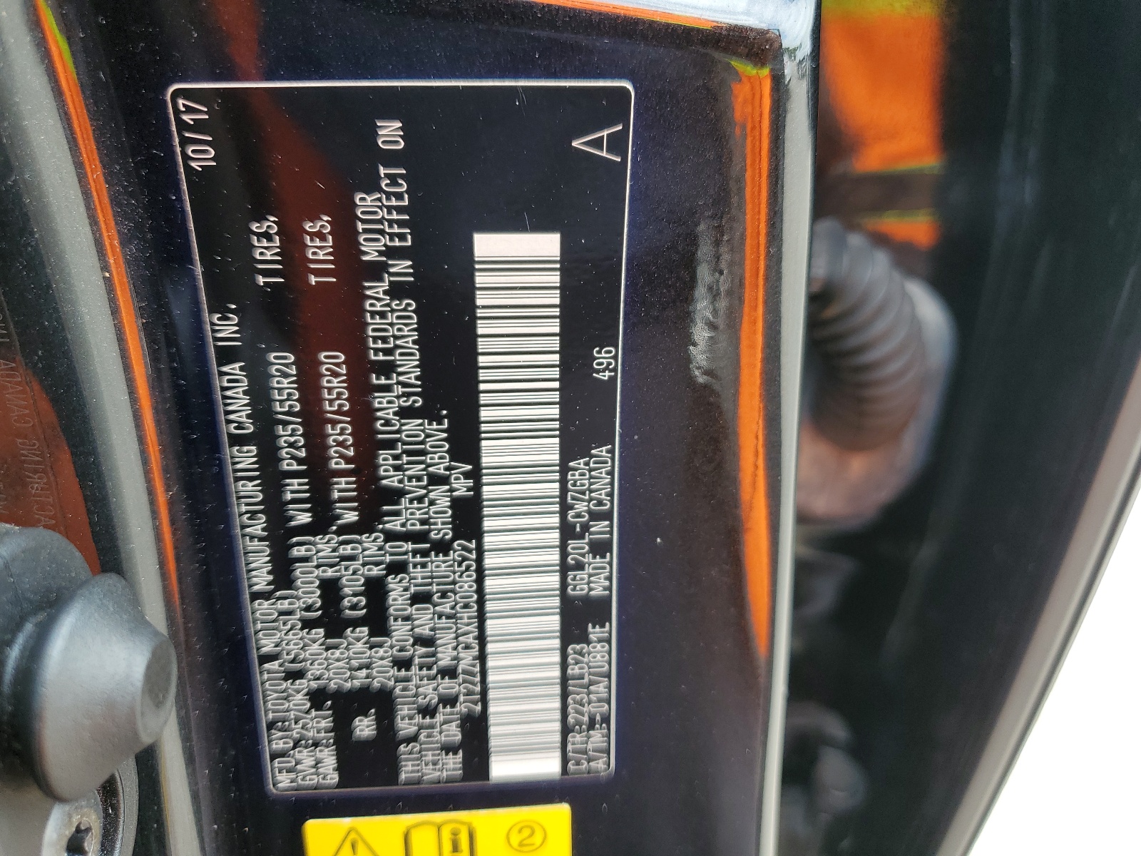 2T2ZZMCAXHC086522 2017 Lexus Rx 350 Base