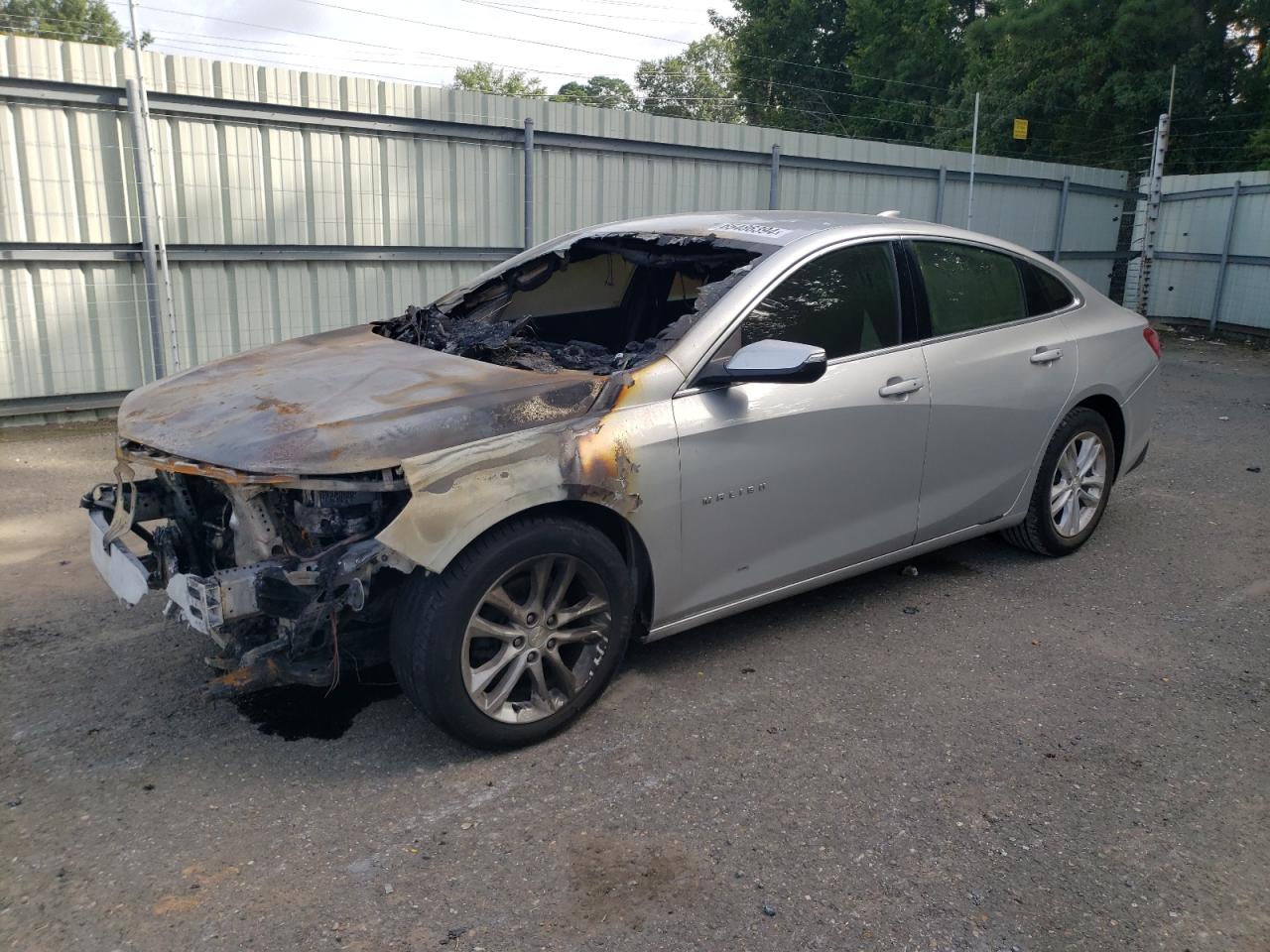 2018 Chevrolet Malibu Lt de vânzare în Shreveport, LA - Burn - Engine